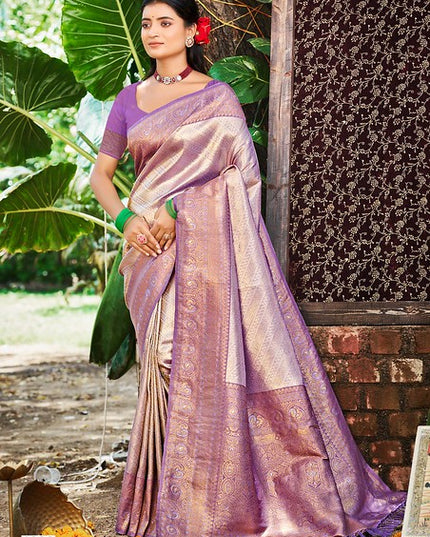 Bunawat Nikhila Silk Weaving Work 1002 Party wear Saree Collection