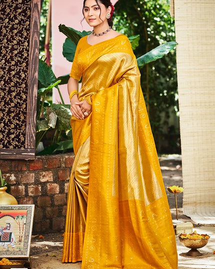 Bunawat Nikhila Silk Weaving Work 1001 Party wear Saree