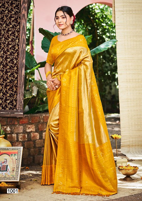 Bunawat Nikhila Silk Weaving Work 1001 Party wear Saree