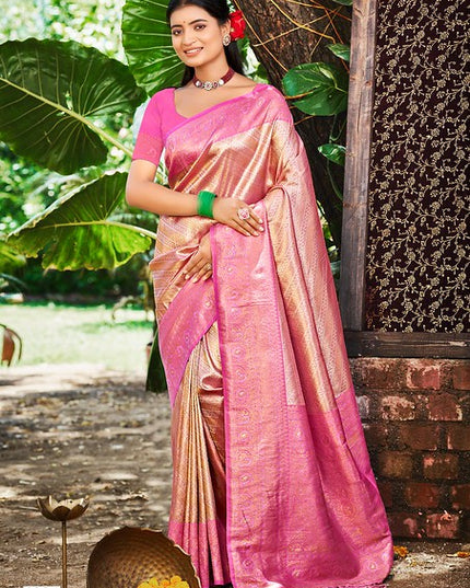 Bunawat Nikhila Silk Weaving Work 1004 Party wear Saree Diwali Festival