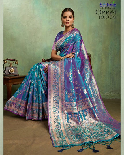 Sethnic Ornet Dual Tone Banarasi Silk 101009 Festival wear Saree Collection 2025