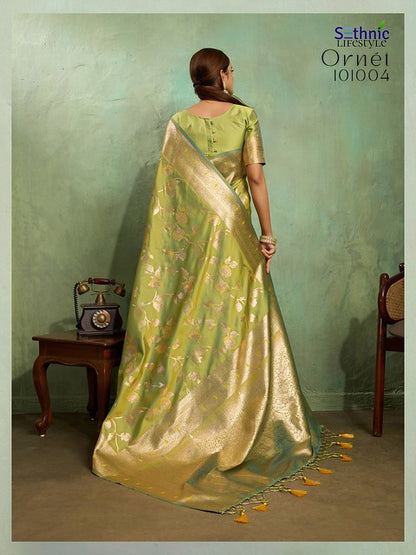 Sethnic Ornet Dual Tone Banarasi Silk 101004 Party wear Saree 2025