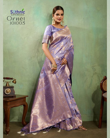 Sethnic Ornet Dual Tone Banarasi Silk 101003 Party wear Saree Collection 2025