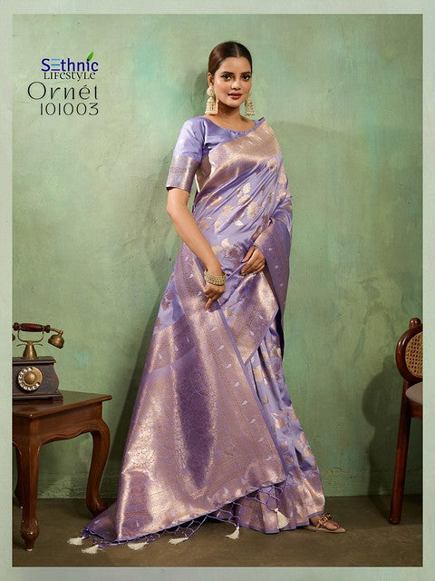 Sethnic Ornet Dual Tone Banarasi Silk 101003 Party wear Saree Collection 2025