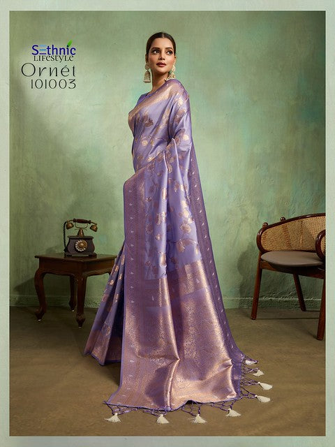 Sethnic Ornet Dual Tone Banarasi Silk 101003 Party wear Saree Collection 2025
