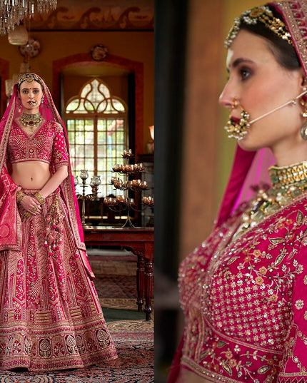 Manjulla Dulhan Vol 3 1146A Tone Silk Heavy Bridal Lehenga Choli