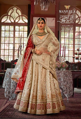 Manjulla Dulhan Vol 3 Bridal Tone Silk Heavy Lehenga Choli Collection
