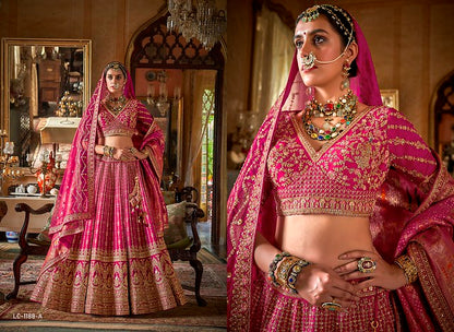 Manjulla Dulhan Vol 3 1188 A Tone Silk Bridal Heavy Lehenga Choli