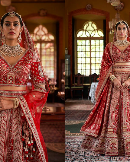 Manjulla Dulhan Vol 3 1146C Tone Silk Heavy Bridal Lehenga Choli