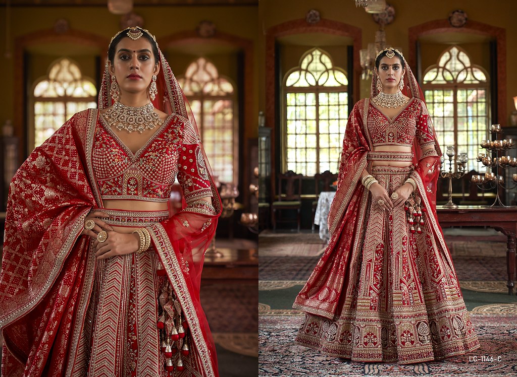 Manjulla Dulhan Vol 3 1146C Tone Silk Heavy Bridal Lehenga Choli