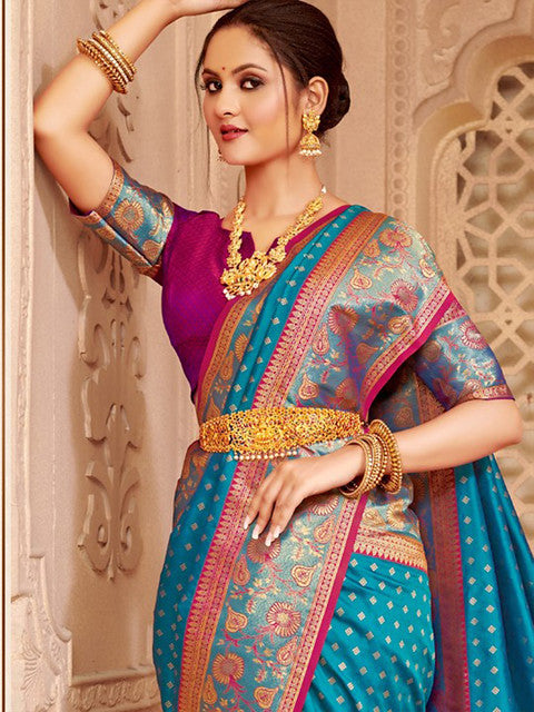 Astita Afreen Silk Blend With Weaving 5017 Festival Wear Saree Collection 2025
