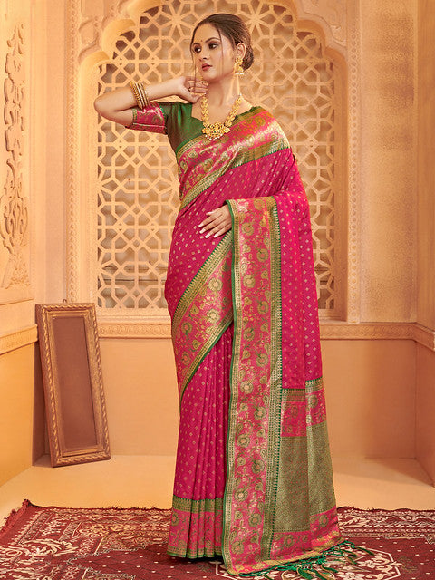 Astita Afreen Silk Blend With Weaving 5015 Party Wear Saree Collection
