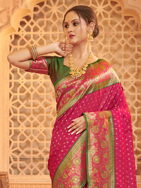 Astita Afreen Silk Blend With Weaving 5015 Party Wear Saree Collection