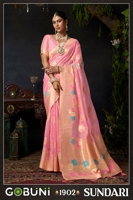Gobuni Sundari Vol 1  Zhallar Work 1902  Party Wear Saree Collection