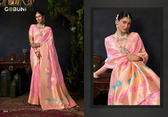 Gobuni Sundari Vol 1  Zhallar Work 1902  Party Wear Saree Collection