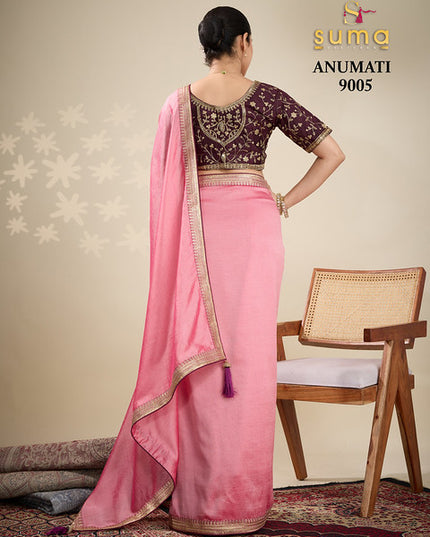 Suma Anumati Vichitra Embroidery Work 9005 Festival Wear Saree