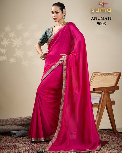 Suma Anumati Vichitra Embroidery Work 9003 Party Wear Saree Collection 2025