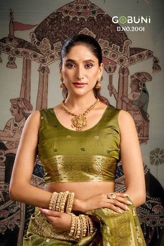 Gobuni Sanskruti Premium Soft Silk 2001 Festival wear Saree