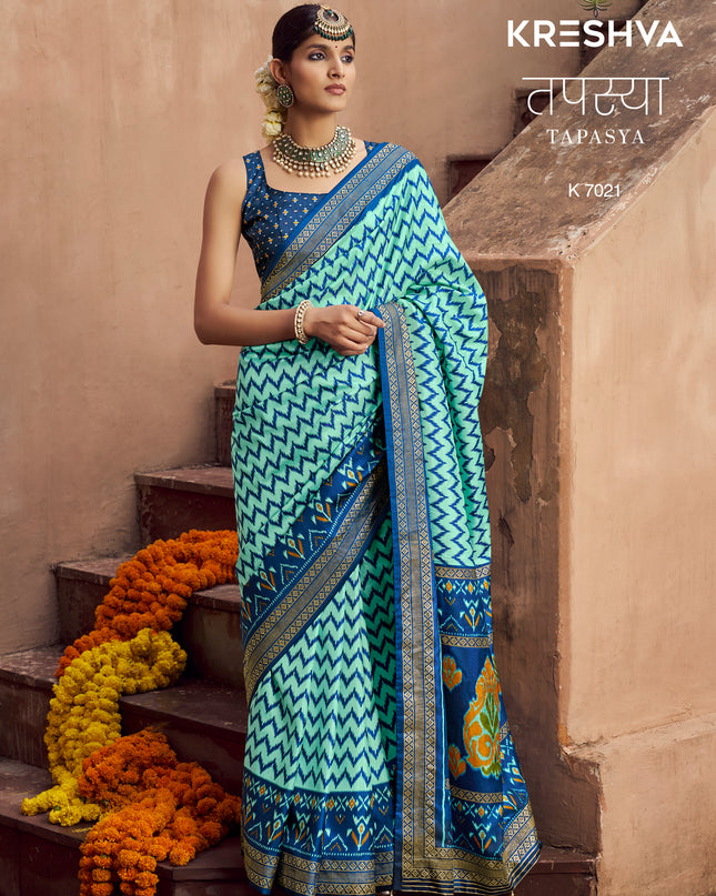 Kreshva Tapasya Mercerizer Sigma Silk 7020 to 7025 Saree Collection 2025