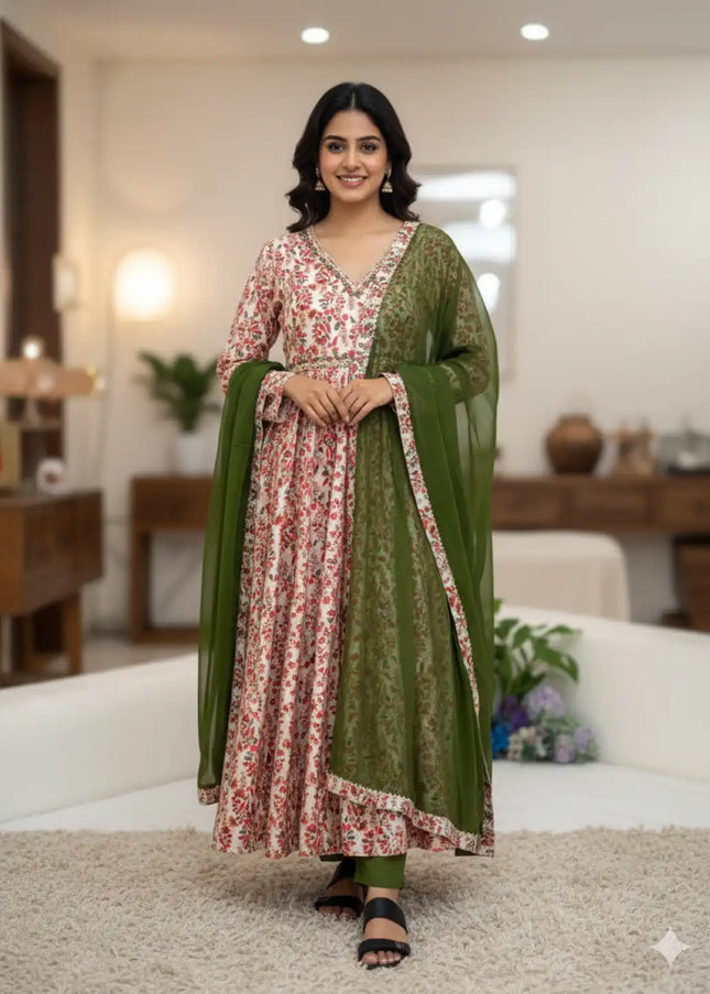 Alia 526 Chinon Soft Printed Readymade Dress Collection