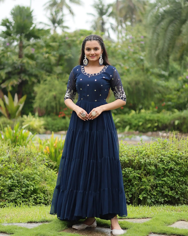 Mohini 1097 Ladies Embroidery Gown