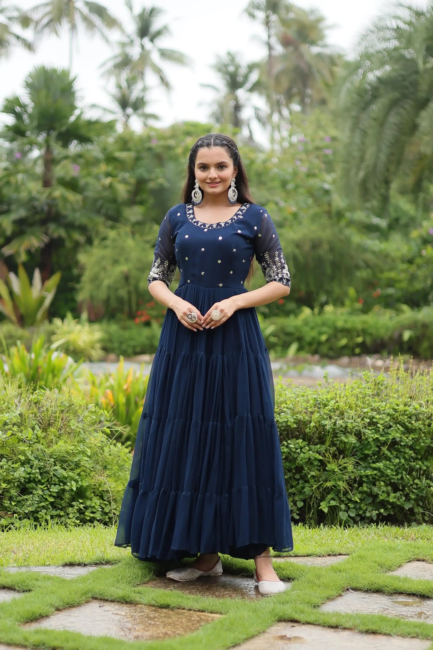 Mohini 1097 Ladies Embroidery Gown