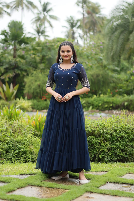 Mohini 1097 Ladies Embroidery Gown