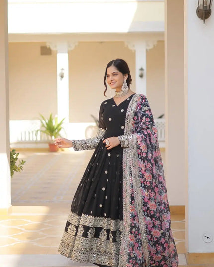 Moni 1078 Premium Designer And Georgette Gown With Dupatta Online 2025