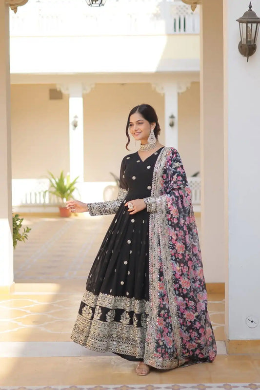 Moni 1078 Premium Designer And Georgette Gown With Dupatta Online 2025