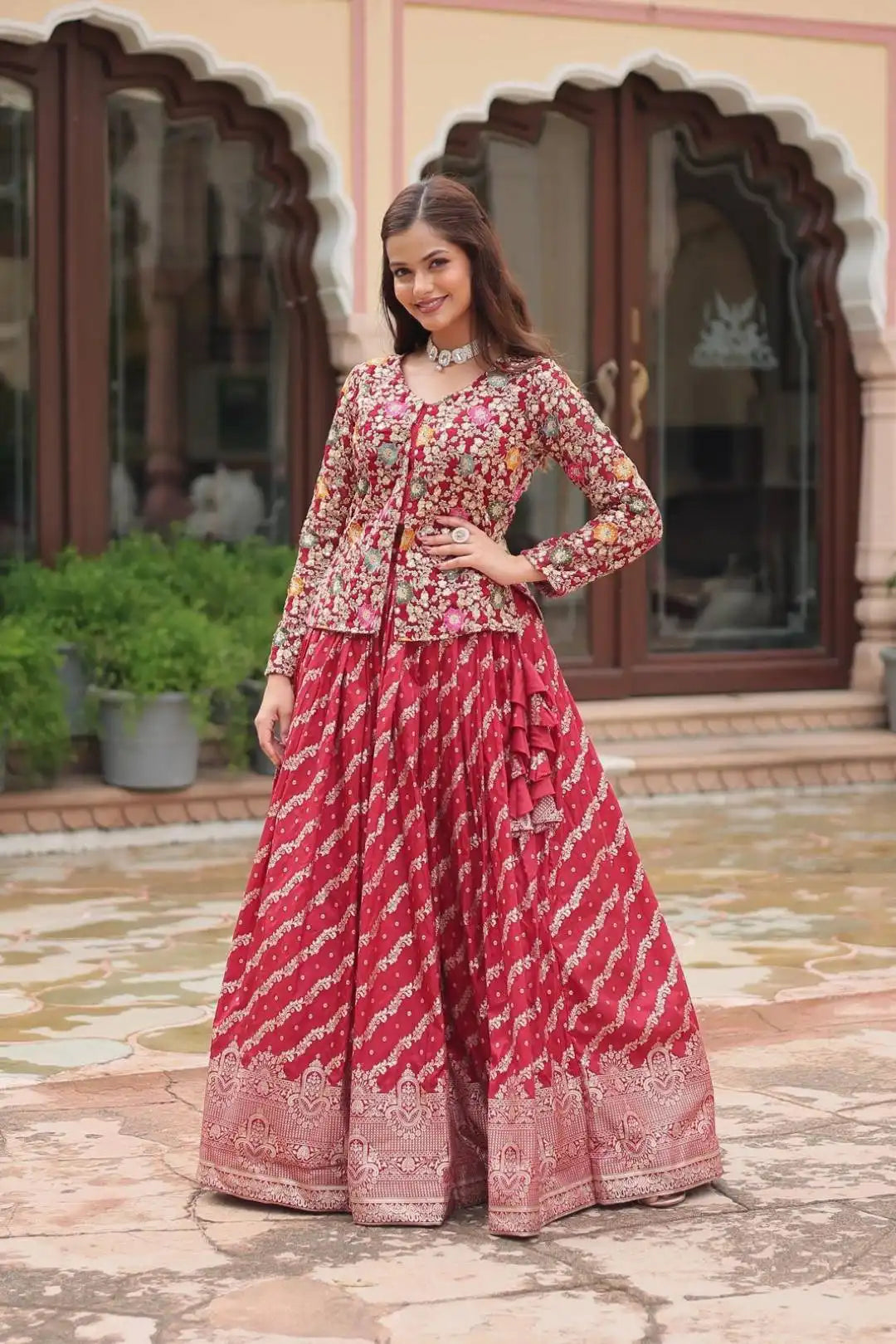 Mohini 7125 Pure Dayble Viscose Jequard Party Wear Lehenga Choli