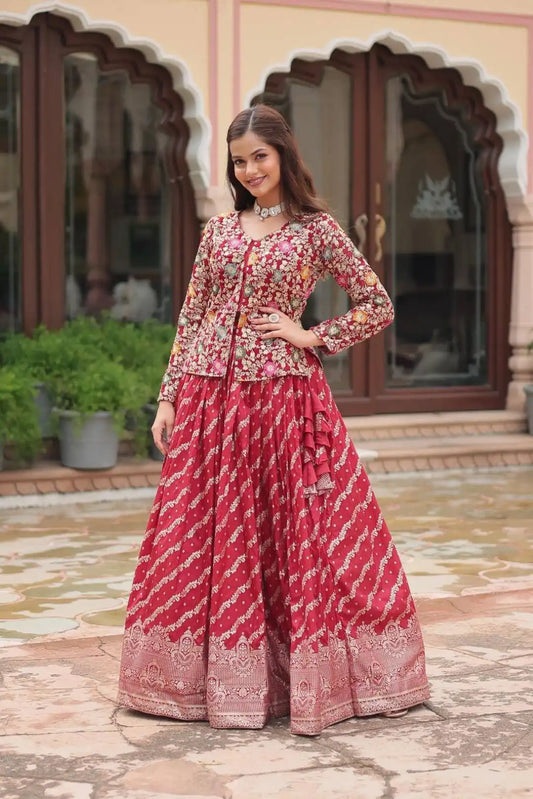 Mohini 7125 Pure Dayble Viscose Jequard Party Wear Lehenga Choli