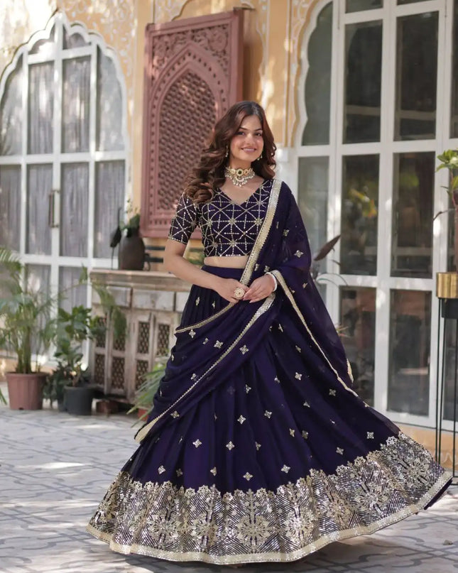 Moni5041 New Rangoli Silk With Heavy Sequins Lehenga Choli
