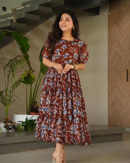 Mohini 9233 Georgette Printed Women Frock Kurti 2025