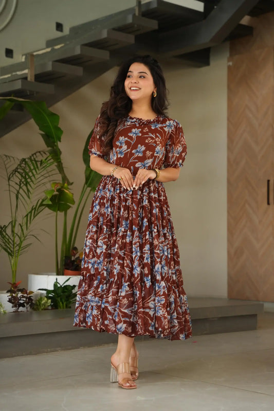 Mohini 9233 Georgette Printed Women Frock Kurti 2025
