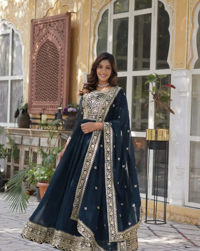 Moni 1153 Designer Ladies Premium Designer Readymade Gown Wholesale 2025