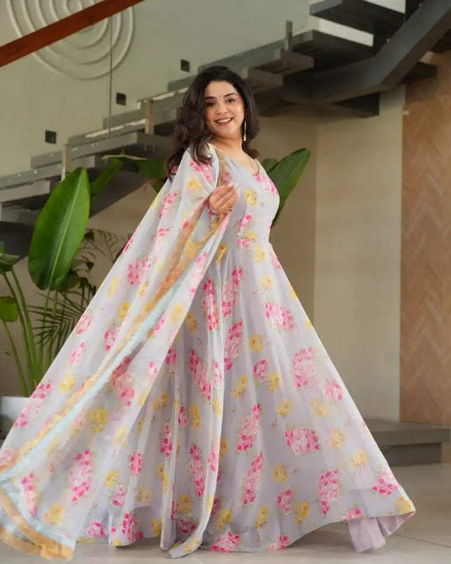 MONI 1167 Girl Premium Readymade Designer Gown Dupatta Collection