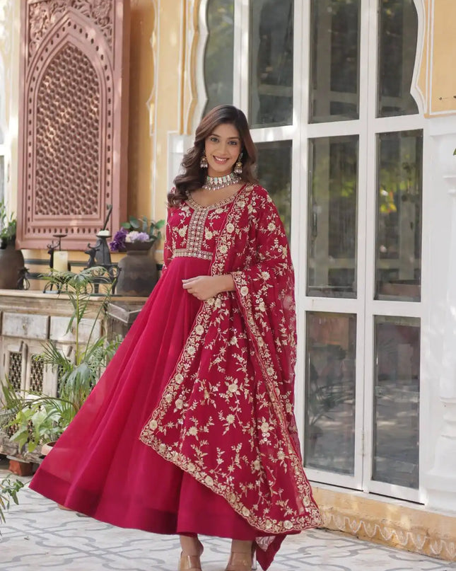 Mohini 9224 Ladies Gown With Dupatta Dress Collection 2025