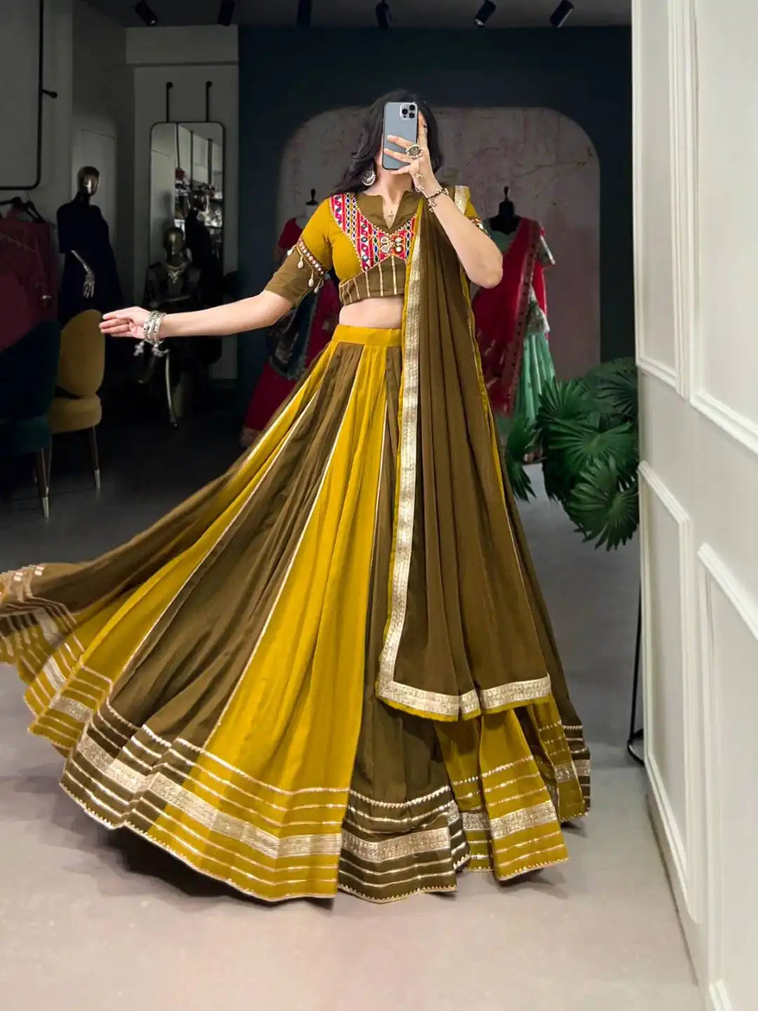 WMN 1613 Pure Rayon Navratri Lehenga Choli 2025