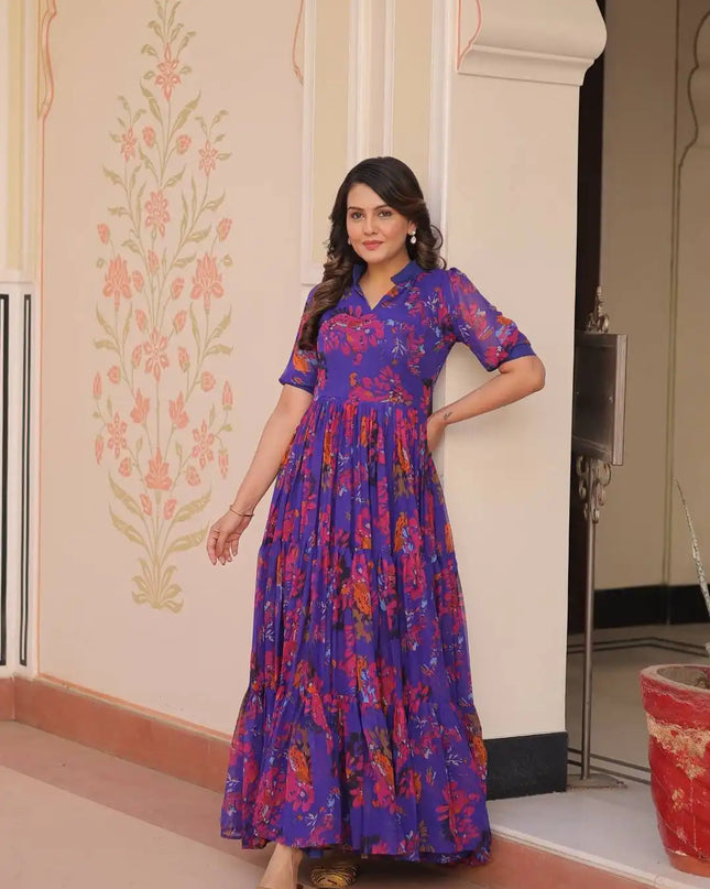 Mohini 9246 Georgette Printed Long Gown For Girl 2025