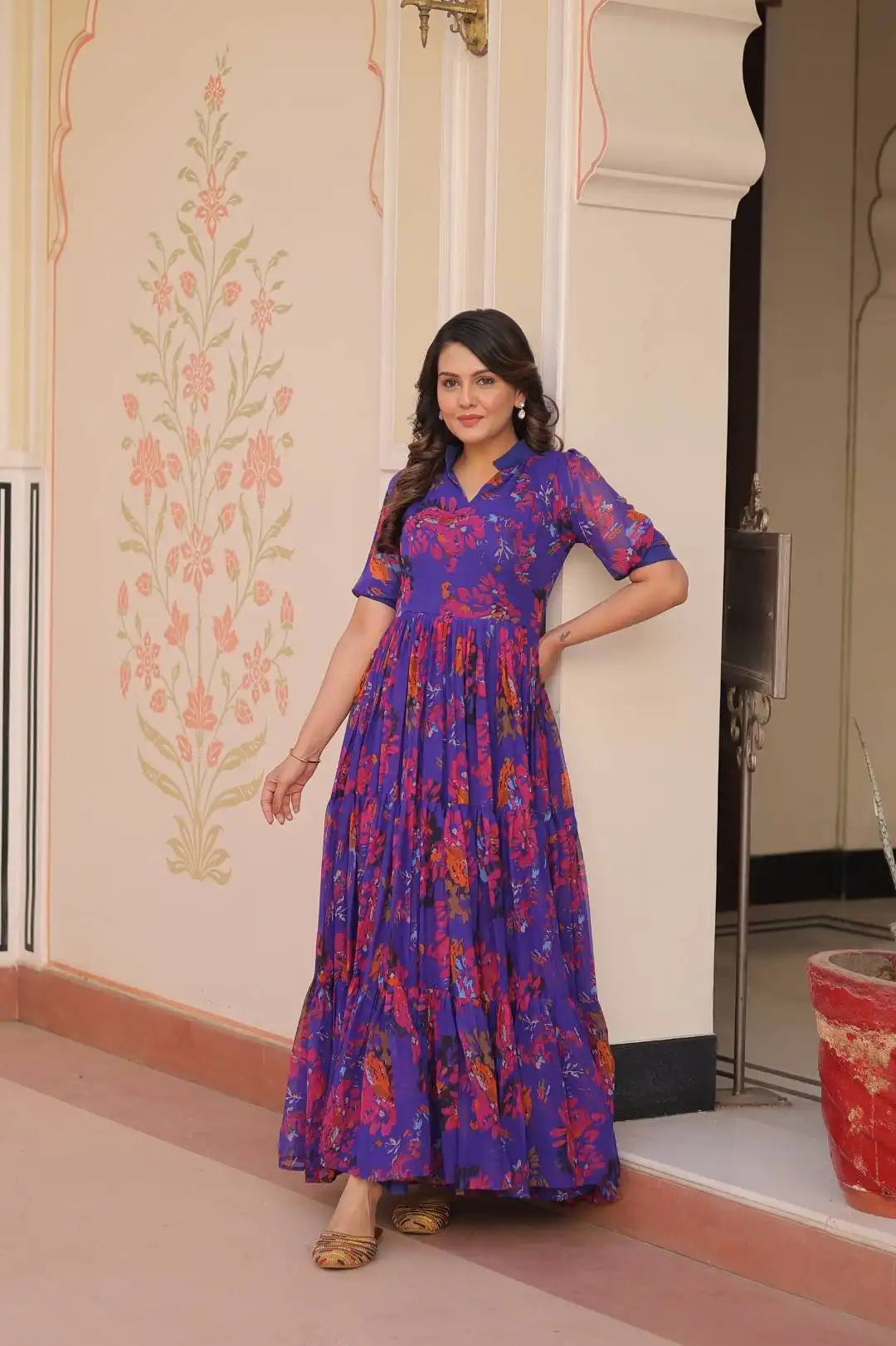 Mohini 9246 Georgette Printed Long Gown For Girl 2025