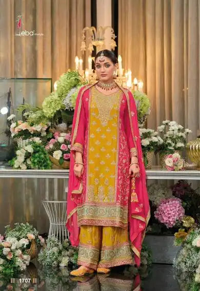 Eba Surili Vol 3 Chinon Designer Ready Made Dress 2025