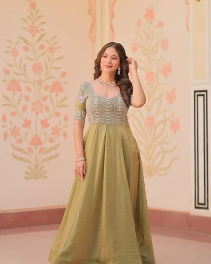Mohini 9239 Fancy Fendy Silk Embroidery Gown Dress For Women 2025