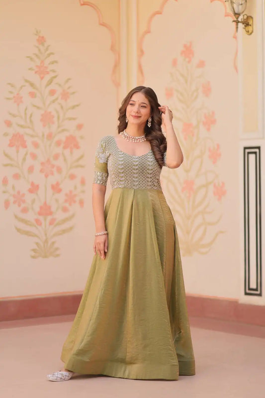 Mohini 9239 Fancy Fendy Silk Embroidery Gown Dress For Women 2025