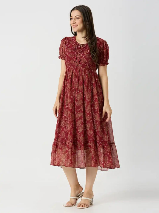 RM Georgette Long Maxi Dress With Printed Collection 2025