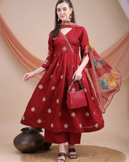 Shiv Vol 22 Angrakha Style Anarkali Kurta With Dupatta Suit 2025