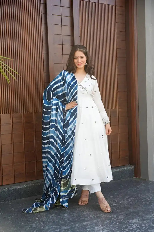 Shiv Vol 23 Roman Silk Angrakha Style Anarkali Kurta With Dupatta Suit 2025