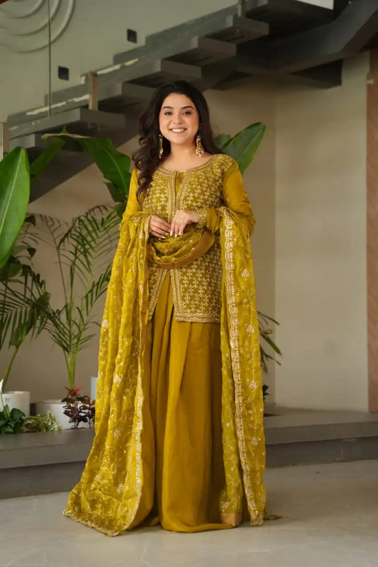 Mohini 9247 Fendy Palazzo Kurti Dupatta With Embroidery Work Collection