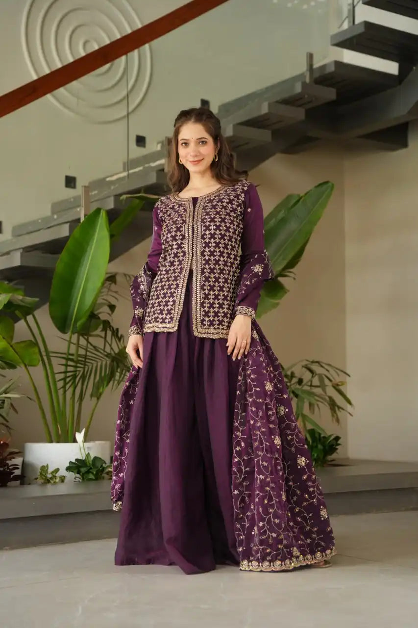 Mohini 9247 Fendy Palazzo Kurti Dupatta With Embroidery Work 2025