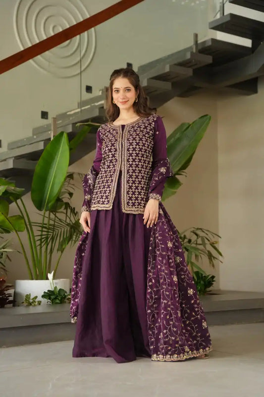 Mohini 9247 Fendy Palazzo Kurti Dupatta With Embroidery Work 2025