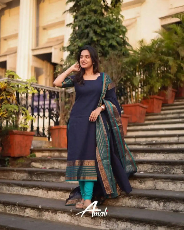 Yasu Vol 57 Kanchi Cotton South Style Kurti Pant Set Design